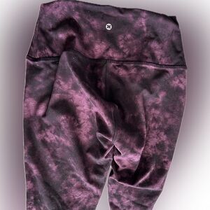 Purple Tie-Dye Leggings medium